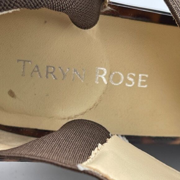 Taryn Rose Leopard Animal Print Sawyer Wedge Sandal 8 - Picture 15 of 16